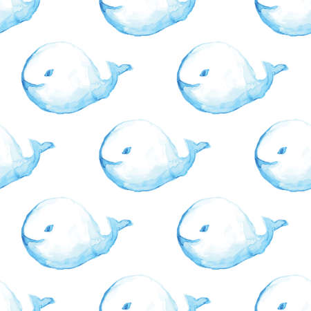 Seamless pattern in . Watercolor style. Perfect for scrapbooking, nursery design and textileの写真素材
