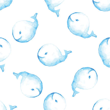 Seamless pattern in . Watercolor style. Perfect for scrapbooking, nursery design and textileの写真素材