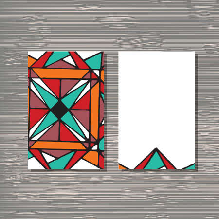 Creative template for designer, photographer or studio.   editable pattern with front and back side visit cards.の写真素材