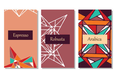 Arabic pattern for coffee package, cards, invitations and coloring book. Unusual pack decoration in india styleの写真素材