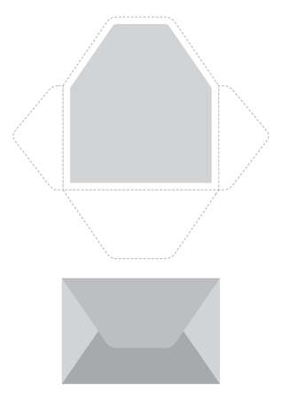 Paper sleeve templateのイラスト素材