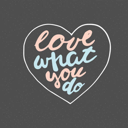 Motivational quote, hand drawn styleのイラスト素材