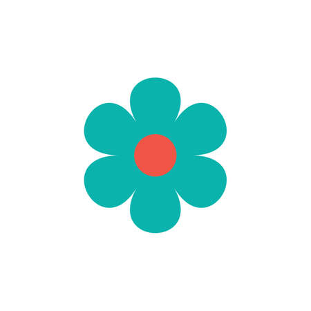 Flower icon in flat style for web, infographics and creative design. Vector illustrationのイラスト素材
