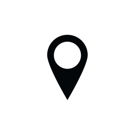 Map icon in simple style for web and infographics. Isolated vector illustration