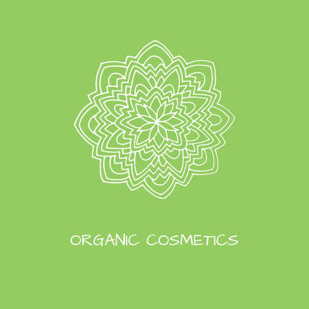 Logo in arabic style  for yoga studio, holistic center and alternative medicineのイラスト素材