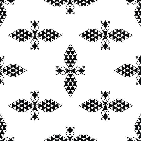 Aztec seamless pattern in simple style for textile, print and creative design. Vector illustrationのイラスト素材