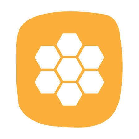 Honey icon in flat style. Vector illustration for print, cards and creative designのイラスト素材