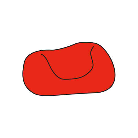 Sofa in outline style. For web, cards, and interior design. Vector illustrationのイラスト素材