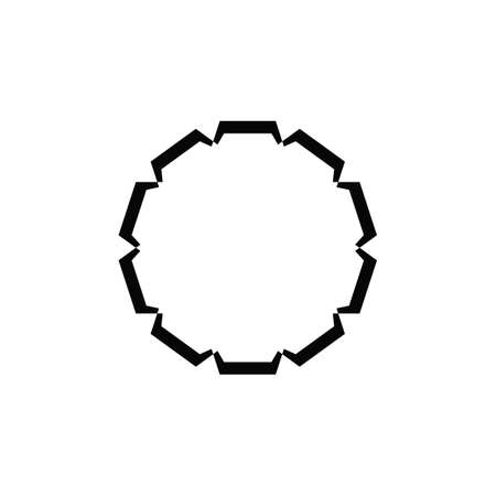 Arabic logo in simple style. Mandala for web, print and creative design. Vector illustrationのイラスト素材