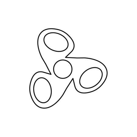 Spinner in simple style for web, print and creative design. Vector illustrationのイラスト素材