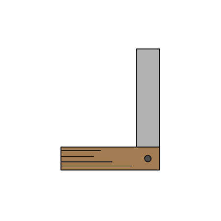 Building level icon in flat style for web, print and creative design. Vector illustration. Isolated on whiteのイラスト素材