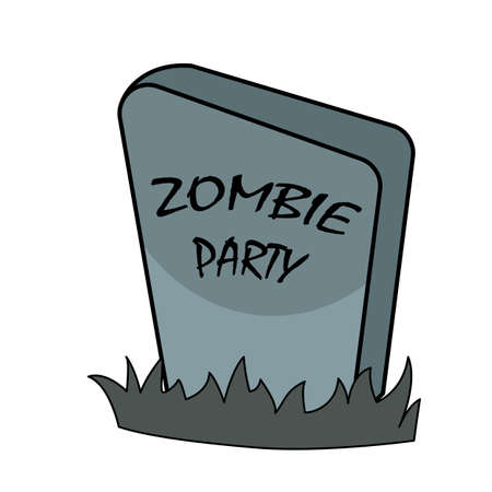 Tombstone icon in cartoon style for web, print and creative designのイラスト素材