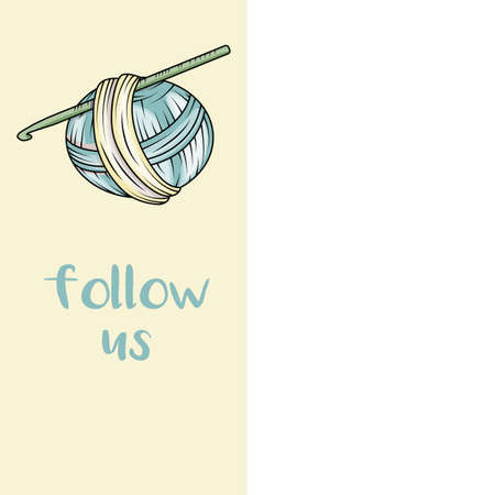 Social media website and mobile banner template. Follow usのイラスト素材