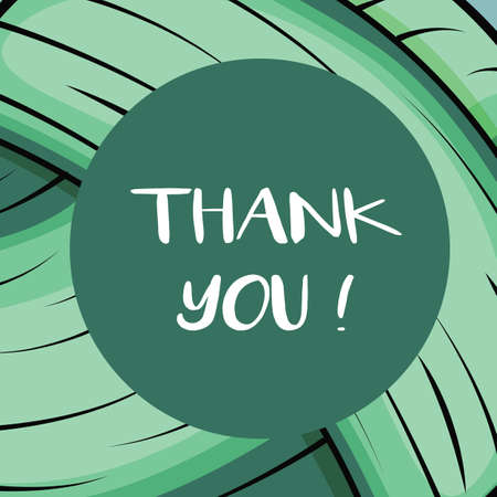 Social media website and mobile banner template. Thank you cardのイラスト素材