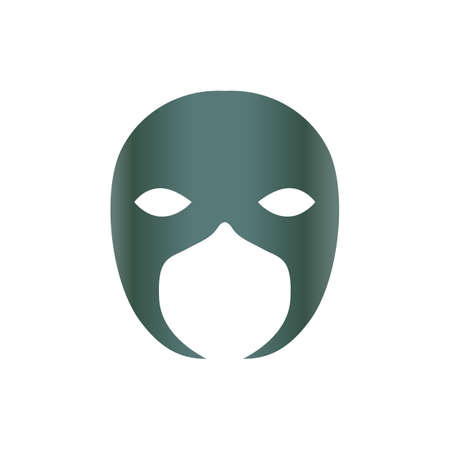 Carnival mask icon in simple style.のイラスト素材