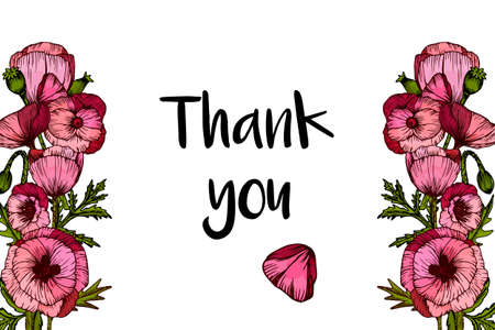 Flower wedding ornament concept in hand drawn style. For card, invitation and banner design. Vector illustration.のイラスト素材