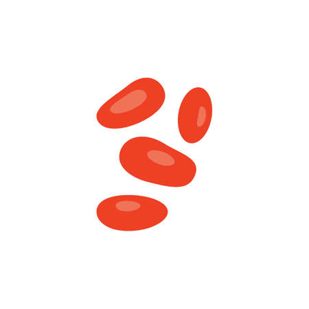 Donor blood icon in flat style. For web, medicine and education. Vector illustrationのイラスト素材