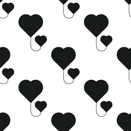 Donor blood seamless pattern in simple style. For textile, medicine and packaging design. Vector illustrationのイラスト素材