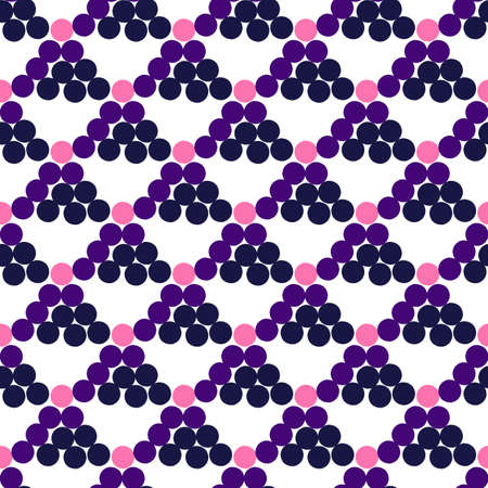 Abstract decorative seamless pattern  with dots in flat style. For textile and print. Vector illustrationのイラスト素材