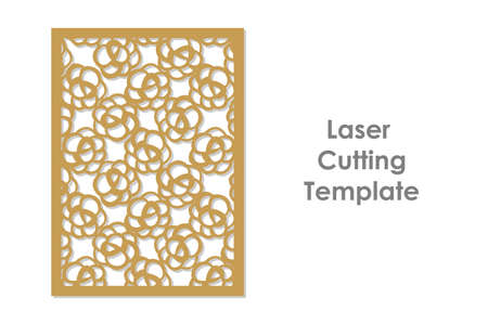 Template for cutting in simple style.のイラスト素材