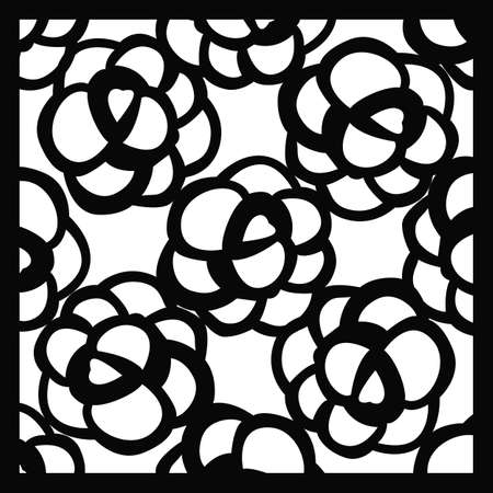 Template for cutting in simple style.のイラスト素材