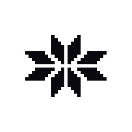 Scandinavian symbol for Norway fairisle sweater design in vectorのイラスト素材