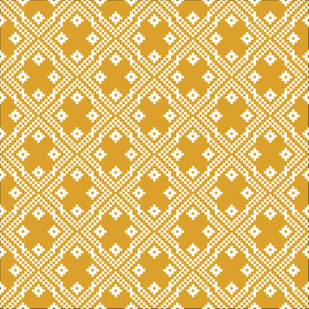 Norway fairisle seamless pattern design in vectorのイラスト素材