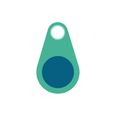 Lost key finder icon in flat styleのイラスト素材