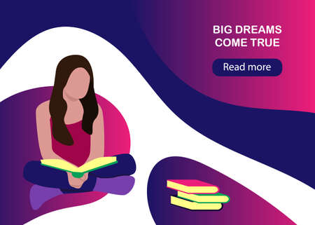 Alternative education banner in flat styleのイラスト素材