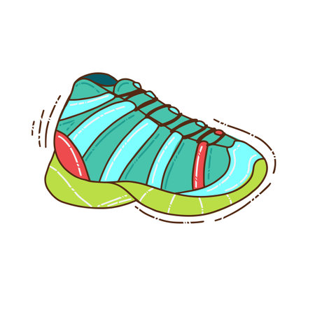 Hiking sneakers for kids and adultsのイラスト素材