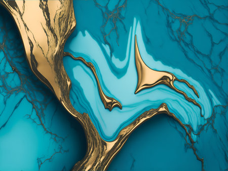 Blue marble background - natural stone materialの素材