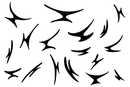 Flying birds in sky pattern. Perfect for textile, dress, baby apparel, interior design. Vector illustrationのイラスト素材