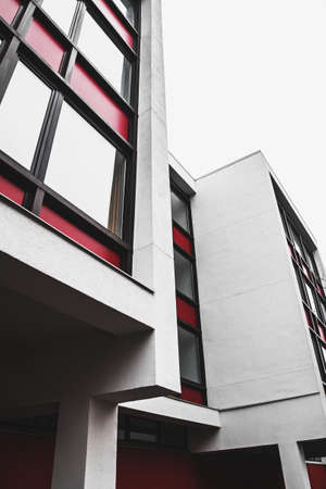 Simple abstract forms of minimalistic buildingの写真素材