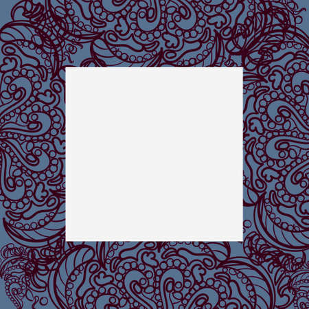 vector design templates. Brochures in random colorful style. Frames and backgrounds. Zentangle designs.のイラスト素材