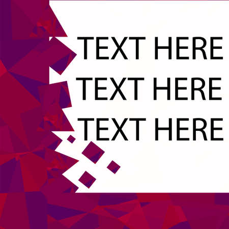 Brochure template design with poligonal triangle elements. Vector illustration Abstract templateのイラスト素材