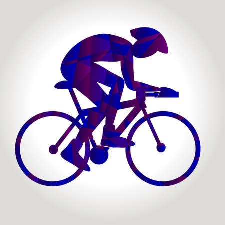 Professional cyclist involved in a bike race.のイラスト素材