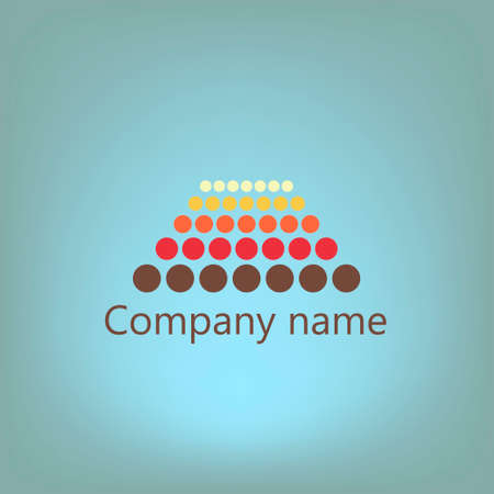 Logo design. Vector illustration.company logo design backgroundのイラスト素材
