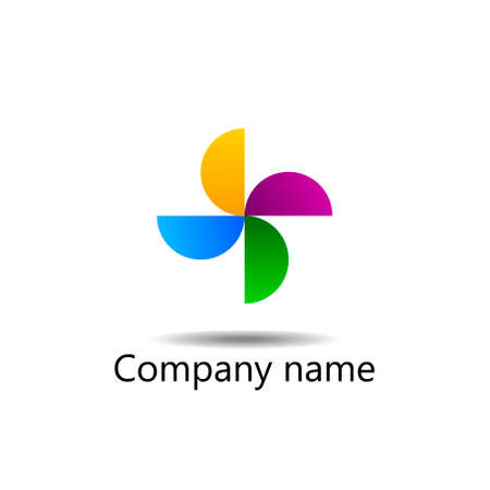Logo design. Vector illustration.company logo design backgroundのイラスト素材