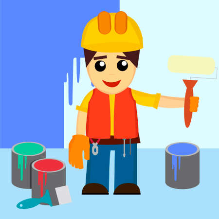 Builders icons set. In the EPS file, each element is grouped separately. Isolated on white background.のイラスト素材