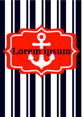 Set of nautical brochures in vintage style .Vector eps10のイラスト素材