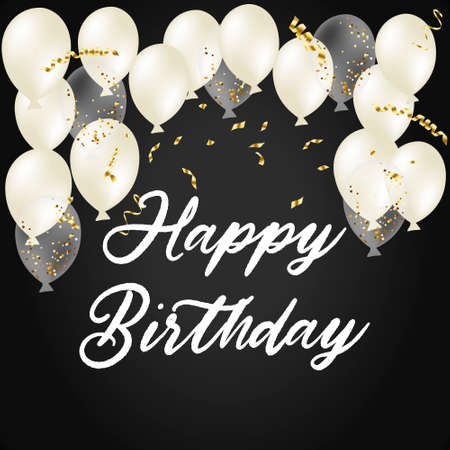 3d Vector holiday illustration bunch of Birthday Glossy, white Balloon isolated in the air. Wedding concept. Frosted Festive balloons for event design. Party decorations for anniversary, celebrationのイラスト素材