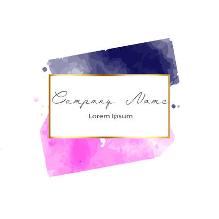 Watercolor elements for design vector illustrationのイラスト素材