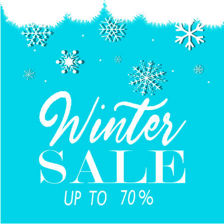 Winter sale 3D text.のイラスト素材