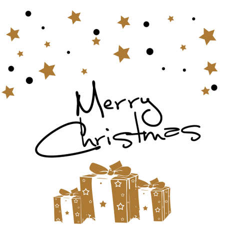 Christmas star and decoration ball vector illustrationのイラスト素材