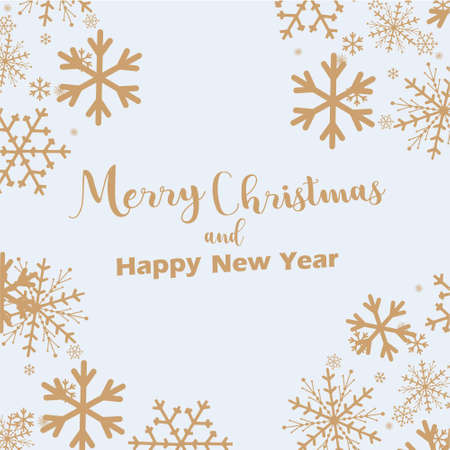 Light christmas backround with snowflakes and place for your textのイラスト素材