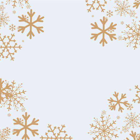 Snowflakes background for winter and new year, christmasのイラスト素材