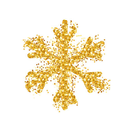 Vector background with glowing snowflake shining illustrationのイラスト素材
