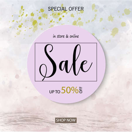 Sale banner template design, Big sale special offer. end of season special offer banner. vector illustration.のイラスト素材