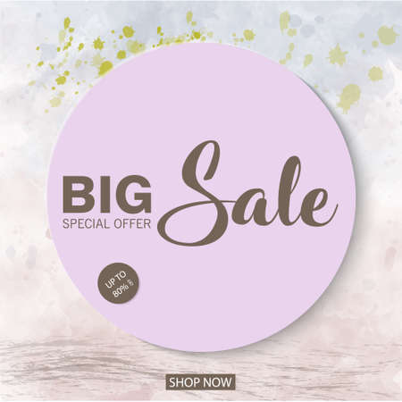 Sale banner template design. Vector illustration. backgroundのイラスト素材
