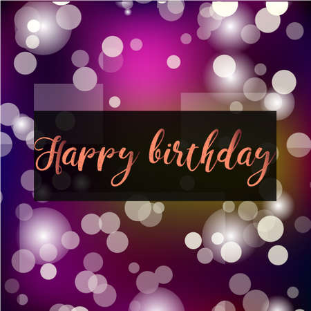 Happy Birthday typography vector design for greeting cards and poster with balloon, confetti and gift box, design template for birthday celebration illustrationのイラスト素材